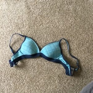 Blue bra padded